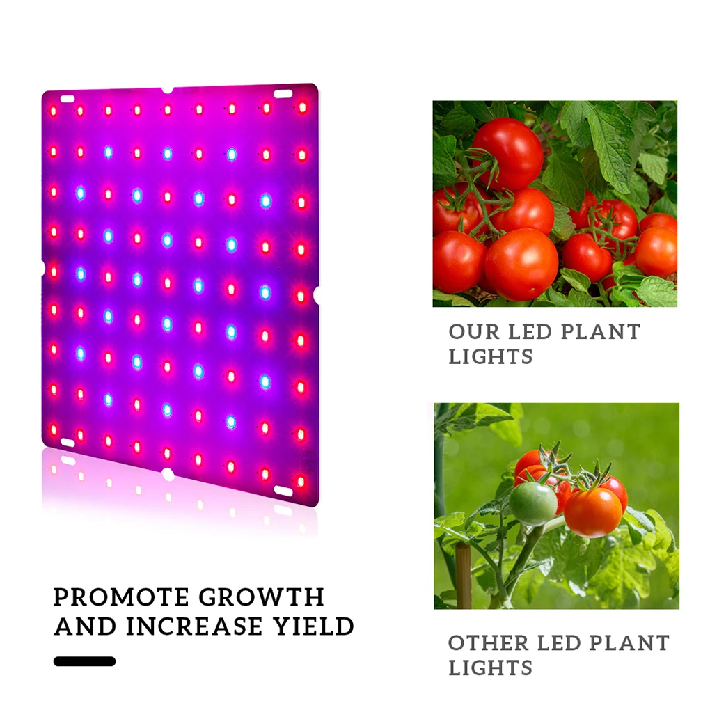 LED Grow Light Red Blue Spectrum Growing Lamp Plants Panel Lighting for Indoor Seedling US Plug 45W-169 Beads
LED Grow Light Red Blue Spectrum Growing Lamp Plants Panel Lighting for Indoor Seedling US Plug 45W-169 Beads