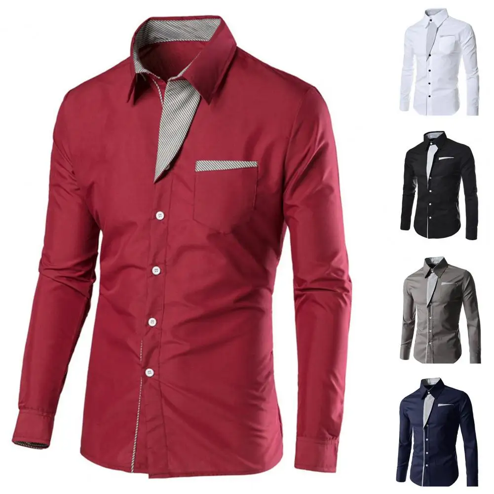 Stylish Shirt Clothing Autumn For Color Contrast Color Streetwear Block Turndown Business Soft Men Winter Collar Top Male Office
Stylish Shirt Clothing Autumn For Color Contrast Color Streetwear Block Turndown Business Soft Men Winter Collar Top Male Office