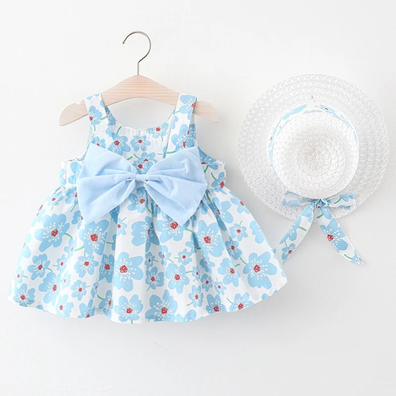 2Piece Summer Clothes Baby Girl Beach Dresses Casual Fashion Print Cute Bow Flower Princess Dress+Hat Newborn Clothing Set
2Piece Summer Clothes Baby Girl Beach Dresses Casual Fashion Print Cute Bow Flower Princess Dress+Hat Newborn Clothing Set