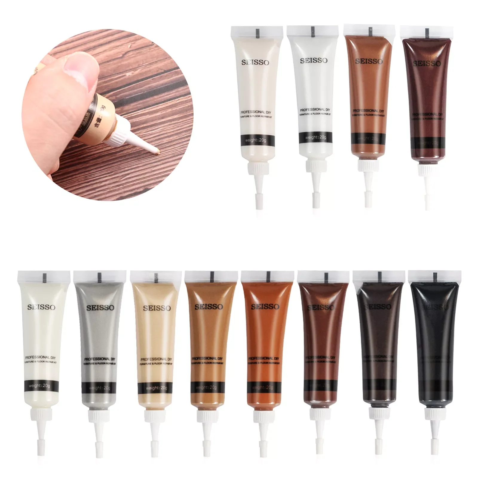 Furniture Repair Kit Wood Filler 12 Pcs Touch Up Wood Restore Set Furniture Scratch Kit Wood Repair Kit for Stains, Scorch,Floor
Furniture Repair Kit Wood Filler 12 Pcs Touch Up Wood Restore Set Furniture Scratch Kit Wood Repair Kit for Stains, Scorch,Floor