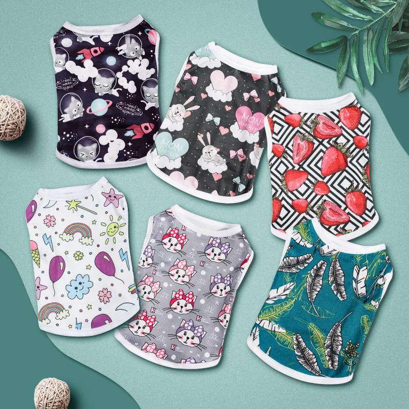 Милая Дизайнерская одежда с принтом, футболка с котом, летняя Модная тонкая дышащая юбка для чихуахуа, девушки, мопса, поставка Йорк
Милая Дизайнерская одежда с принтом, футболка с котом, летняя Модная тонкая дышащая юбка для чихуахуа, девушки, мопса, поставка Йорк