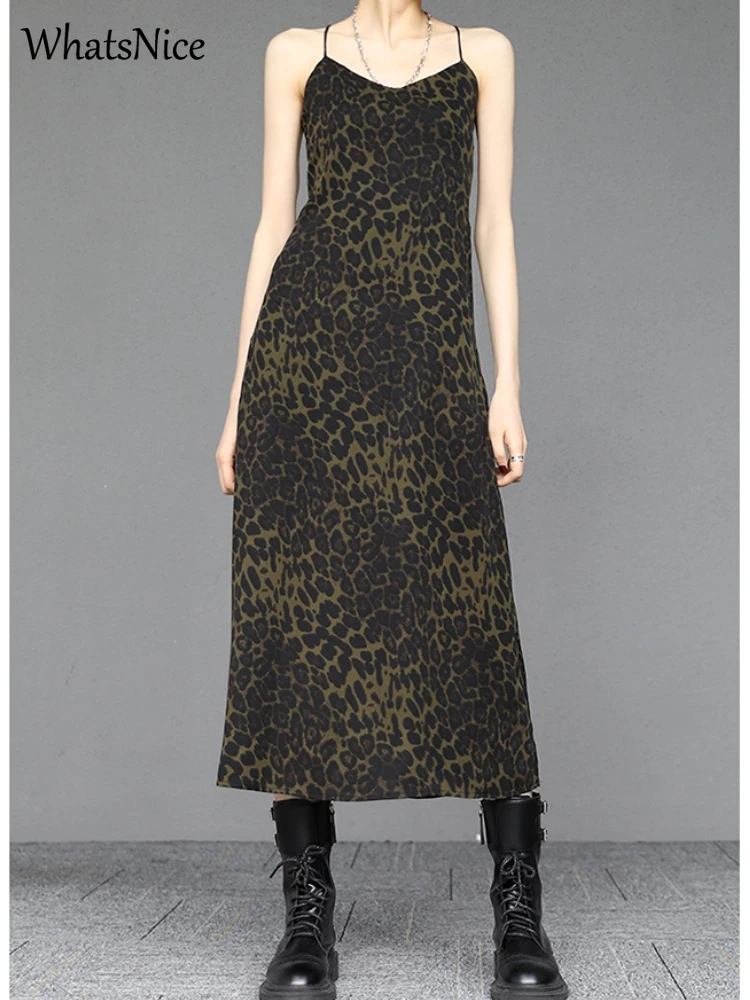 New Fashion Woman Dress Vintage Sexy V-neck Suspender Dress Lady Casual Japanese Style Leopard Print Bandage Dress Dropshipping
New Fashion Woman Dress Vintage Sexy V-neck Suspender Dress Lady Casual Japanese Style Leopard Print Bandage Dress Dropshipping