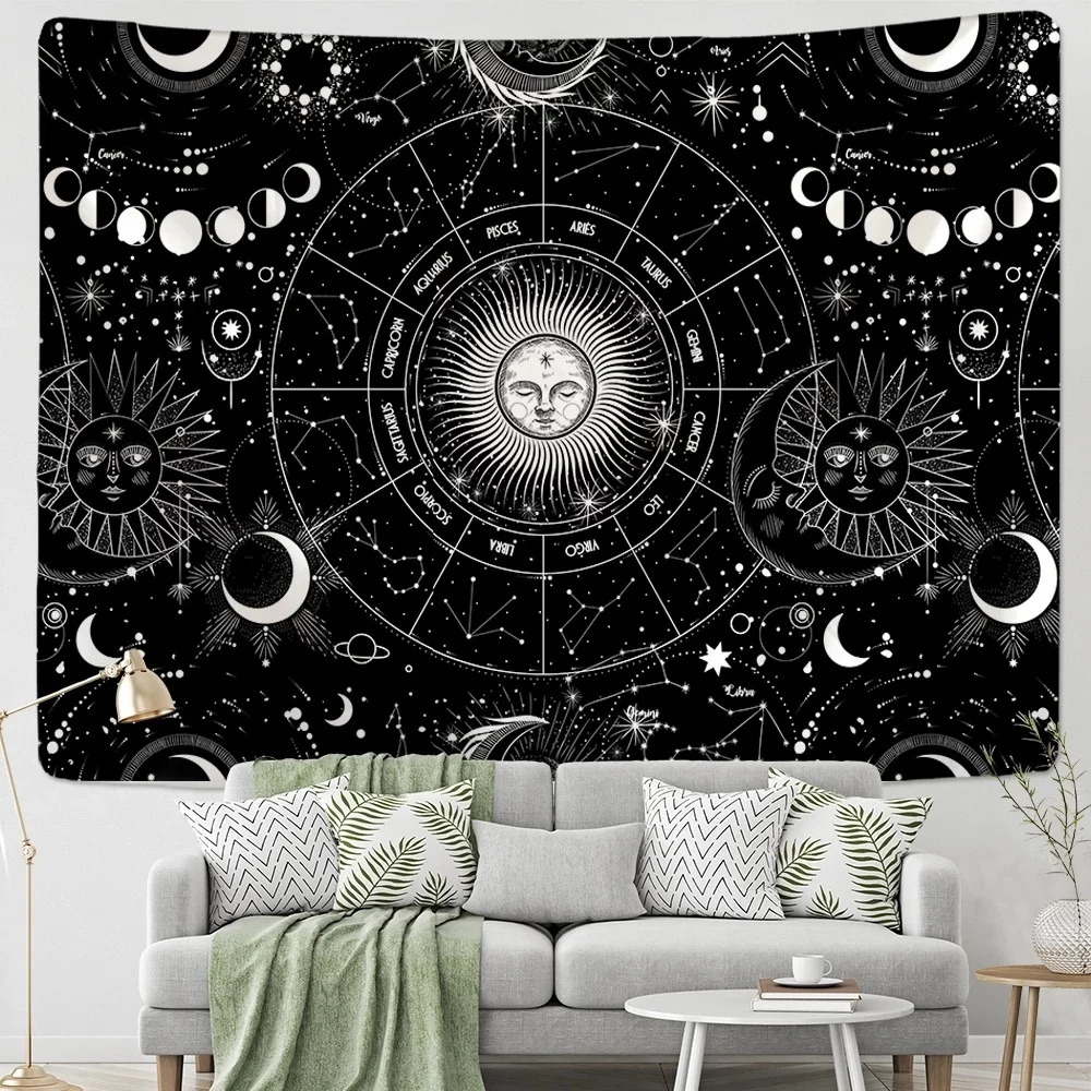 Large Wall Hanging Tapestry Sun Moon Mandala Tapestries Home Decor Bohemian Psychedelic Tapiz Witchcraft Tablecloth Blanket Art
Large Wall Hanging Tapestry Sun Moon Mandala Tapestries Home Decor Bohemian Psychedelic Tapiz Witchcraft Tablecloth Blanket Art