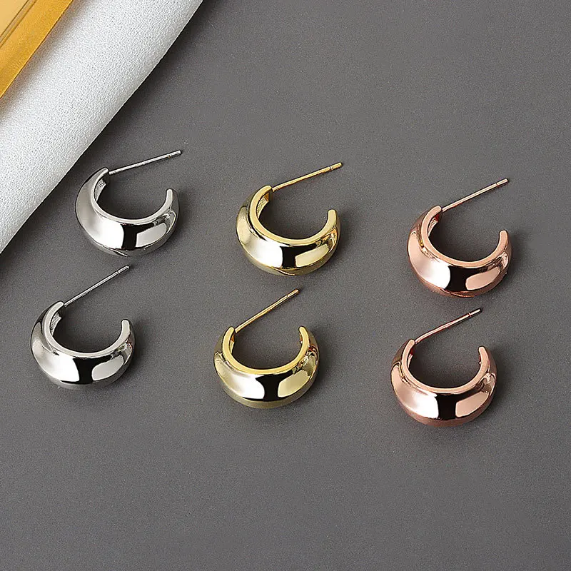 Semicircle Earrings For Women Gold Plated Stainless Steel Stud Earring Fashion Wedding Party Jewelry Accessories Gift Bff
Semicircle Earrings For Women Gold Plated Stainless Steel Stud Earring Fashion Wedding Party Jewelry Accessories Gift Bff