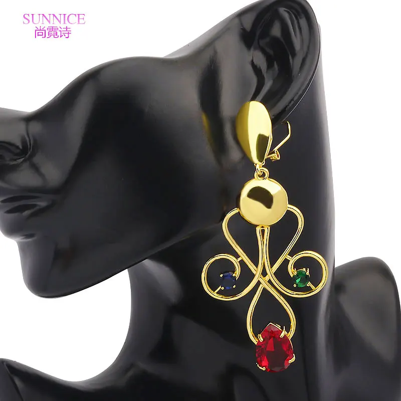 AAA Zirconia Earrings For Women 18K 24k Dangle Earrings Copper Big Drop Women Earrings For Wedding Fashion Jewelry Mother Gift
AAA Zirconia Earrings For Women 18K 24k Dangle Earrings Copper Big Drop Women Earrings For Wedding Fashion Jewelry Mother Gift