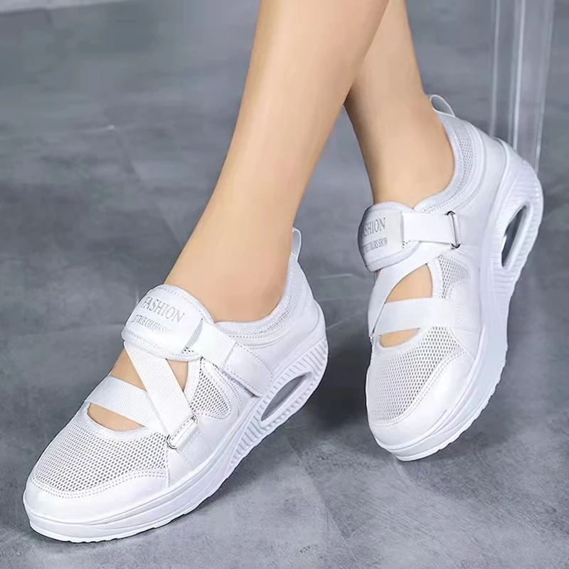 New Design Women Casual Tenis Shoes Breathable Knit Outdoor Platform Sneakers Fashion Air Cushion Woman Athletic Walking Shoes
New Design Women Casual Tenis Shoes Breathable Knit Outdoor Platform Sneakers Fashion Air Cushion Woman Athletic Walking Shoes