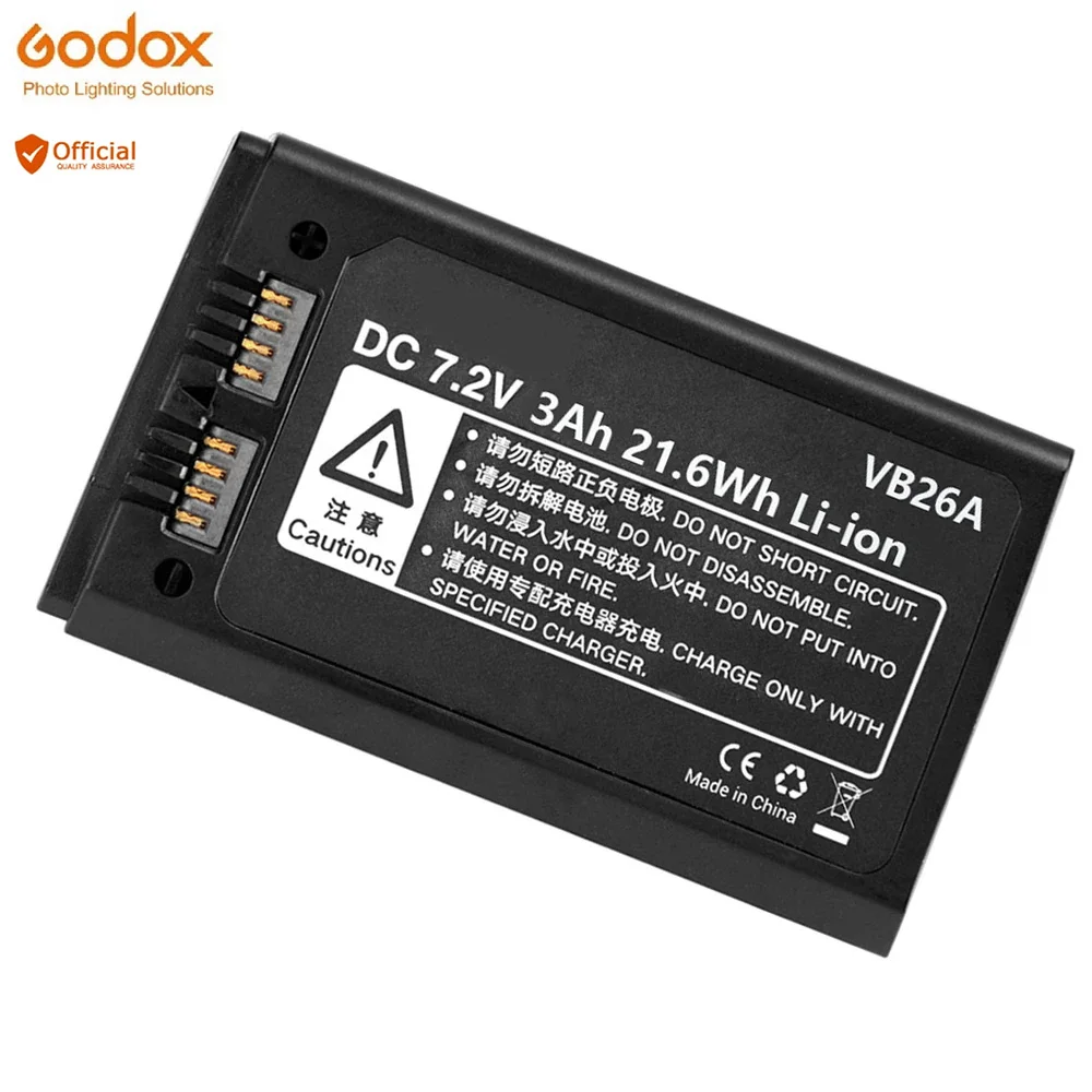VB26A VB26 Li-ion Battery 3000mAh Replacement Battery for Godox V1S V1C V1N V1F V1O V1P Round Head Flash 
VB26A VB26 Li-ion Battery 3000mAh Replacement Battery for Godox V1S V1C V1N V1F V1O V1P Round Head Flash
