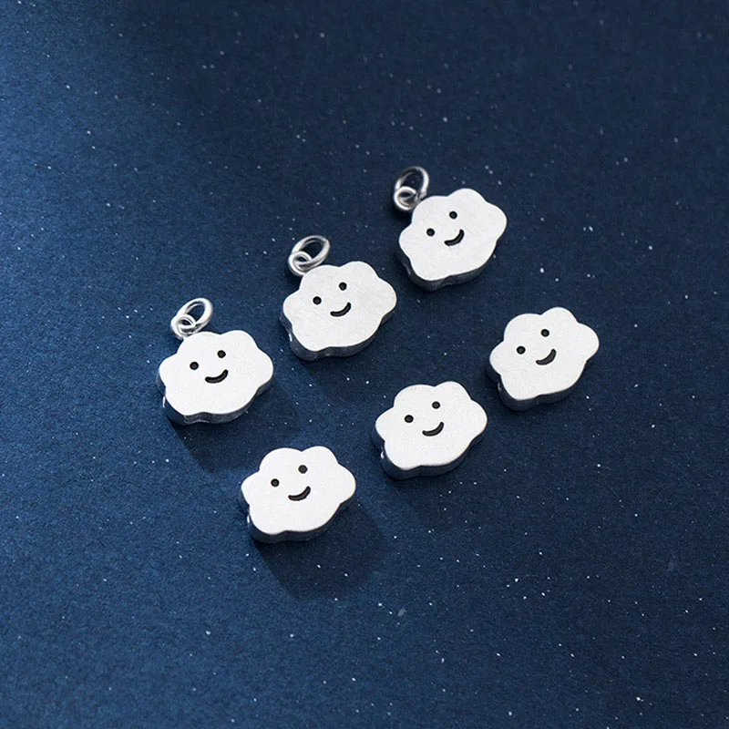 1pc/lot 925 Sterling Silver Cute Smile Cloud Circle Charms/Beads Braided Bracelets Necklace Silver Pendants DIY Jewelry Findings
1pc/lot 925 Sterling Silver Cute Smile Cloud Circle Charms/Beads Braided Bracelets Necklace Silver Pendants DIY Jewelry Findings