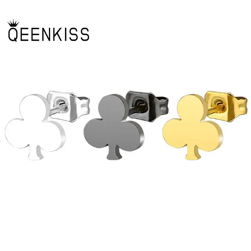 QEENKISS EG878 Fine Jewelry Wholesale Fashion Woman Girl Wedding Birthday Gift Punk Titanium Stainless Steel Stud Earrings 1PC
QEENKISS EG878 Fine Jewelry Wholesale Fashion Woman Girl Wedding Birthday Gift Punk Titanium Stainless Steel Stud Earrings 1PC