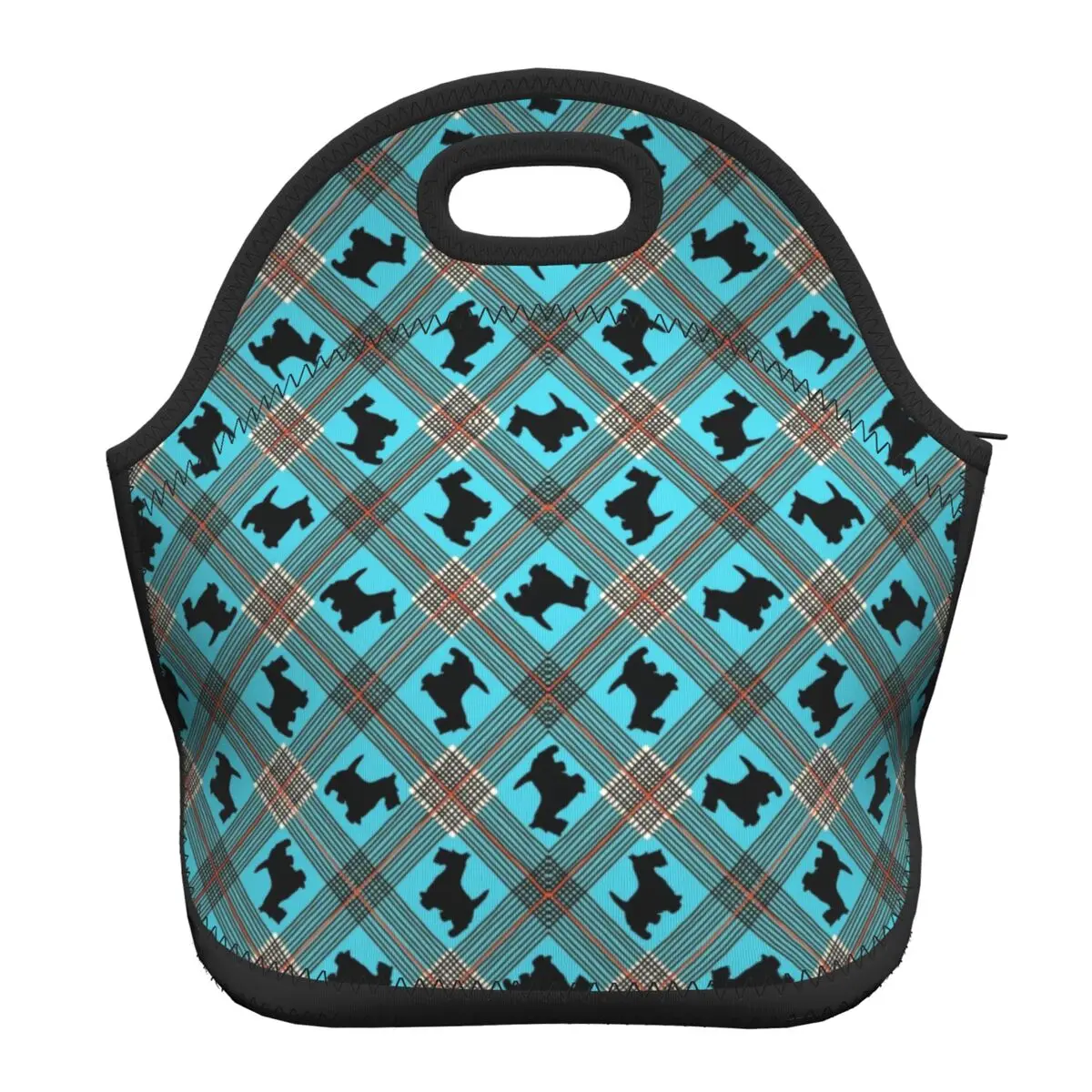 Black Scottie Dog Plaid Tartan Neoprene Lunch Bag for Women Kids School Children Hot Cold Snacks Insulated Lunch Box
Black Scottie Dog Plaid Tartan Neoprene Lunch Bag for Women Kids School Children Hot Cold Snacks Insulated Lunch Box