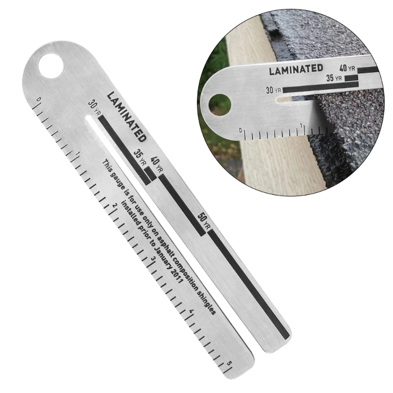 4/09 Shingle Gauge Stainless Steel Roof Shingles Roofing Measuring Tool Roof Snake Tool Roofing Tools for Measures
4/09 Shingle Gauge Stainless Steel Roof Shingles Roofing Measuring Tool Roof Snake Tool Roofing Tools for Measures