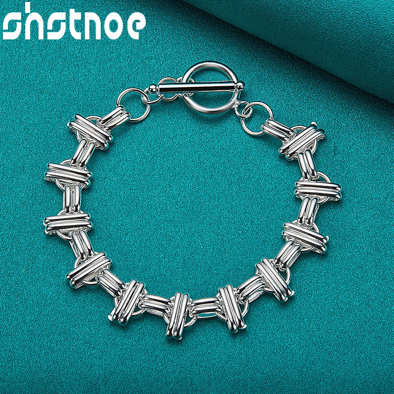 Wholesale 925 Sterling Silver Lady Round Cross Religion Chain Bracelets For Women Charm Jewelry Christmas Birthday Party Gifts
Wholesale 925 Sterling Silver Lady Round Cross Religion Chain Bracelets For Women Charm Jewelry Christmas Birthday Party Gifts