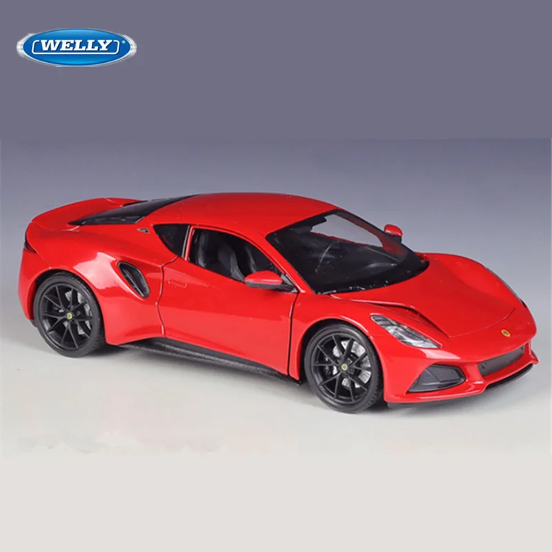 

Welly 1:24 Lotus Emira Alloy Sports Car Model Diecasts Metal Racing Car Vehicles Model Simulation Collection Childrens Toys Gift