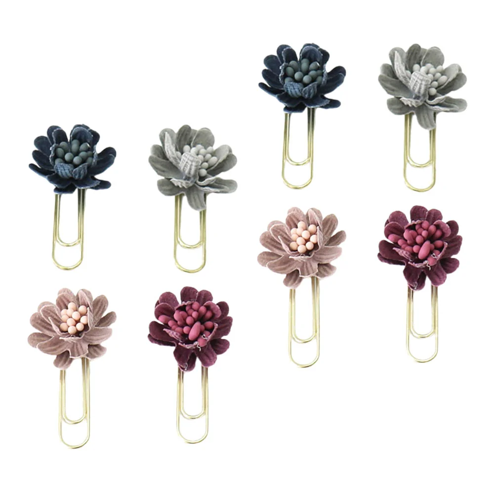 8 Pcs Paper Clips Clamp Flower-shape Paper Clips Document Organizing Clips Creative Paper Clamps for School Office Home
8 Pcs Paper Clips Clamp Flower-shape Paper Clips Document Organizing Clips Creative Paper Clamps for School Office Home
