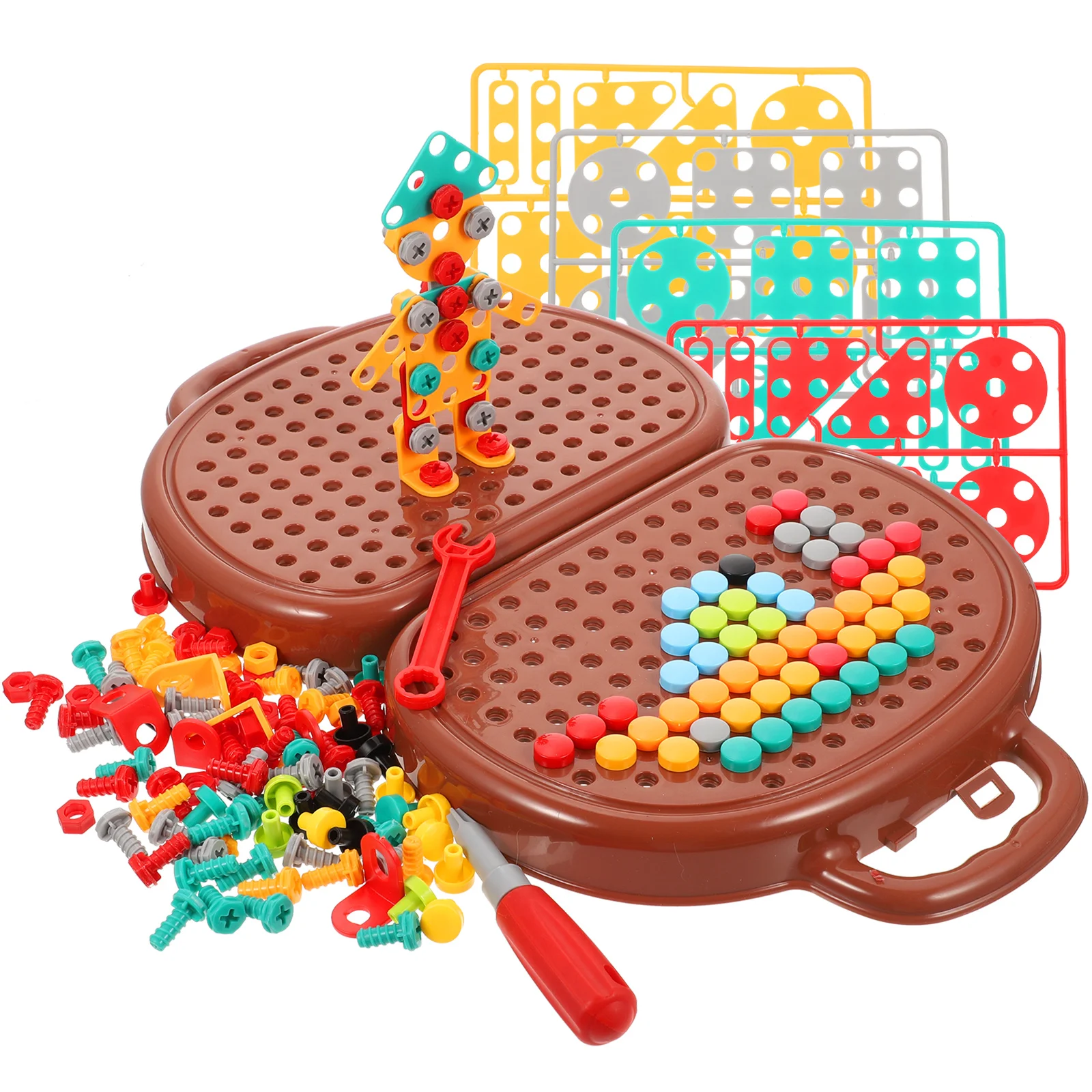 Toy Toddler Mosaic Stem Puzzle Learning Toys Educational Drill Tool Building Box Engineering Construction Interactive
Toy Toddler Mosaic Stem Puzzle Learning Toys Educational Drill Tool Building Box Engineering Construction Interactive