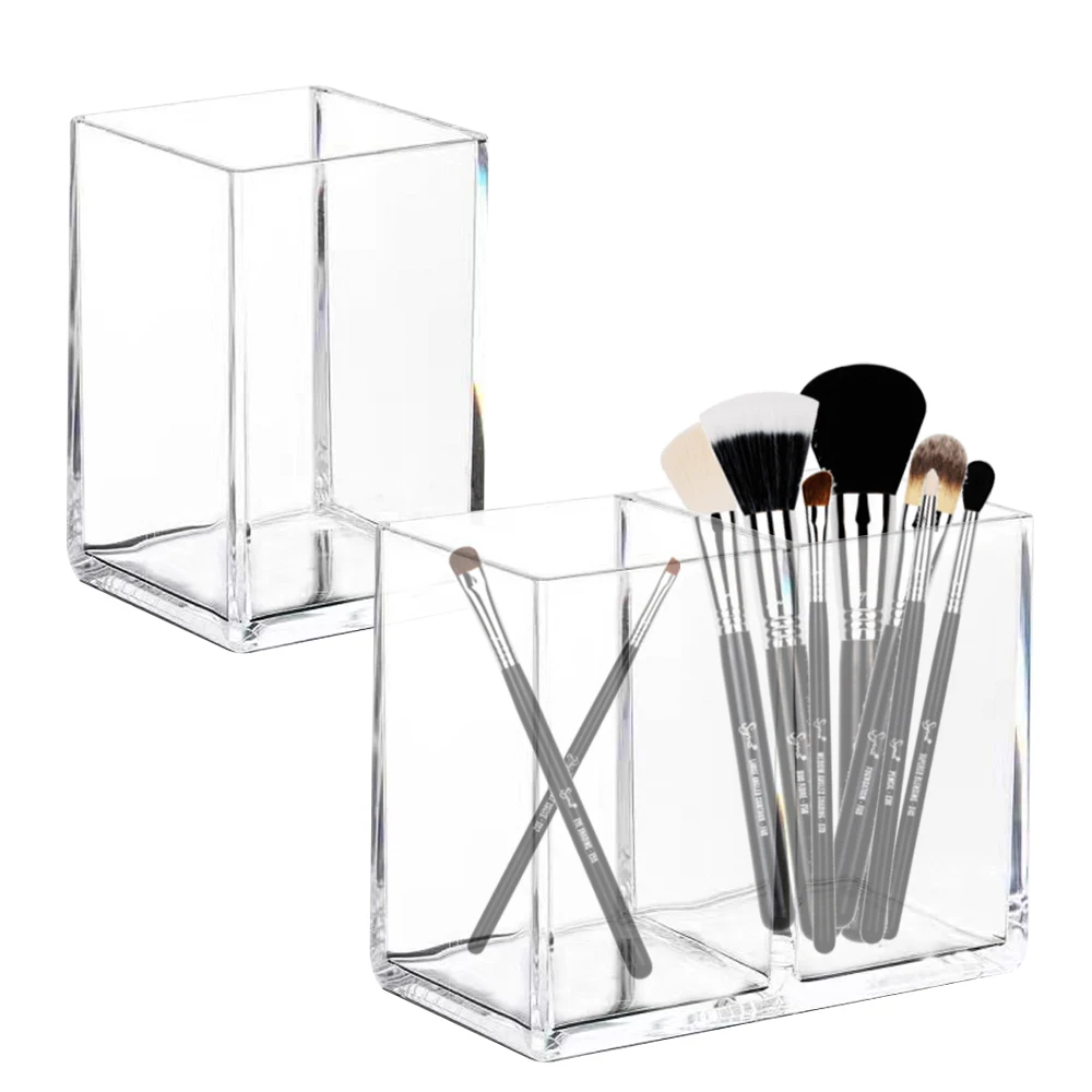 Transparent Eyebrow Pencil Makeup Brush Storage Box Acrylic Cosmetic Brush Storage Tube Student Desktop Single Square Pen Holder
Transparent Eyebrow Pencil Makeup Brush Storage Box Acrylic Cosmetic Brush Storage Tube Student Desktop Single Square Pen Holder