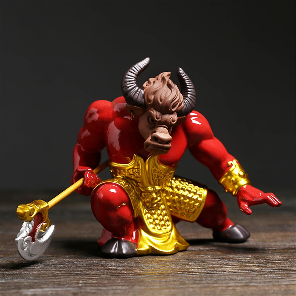 Chinese Style Bull Demon King Ceramic Arts and Crafts Violence Aesthetics Home Office Decoration Creative Furnishing Articles
Chinese Style Bull Demon King Ceramic Arts and Crafts Violence Aesthetics Home Office Decoration Creative Furnishing Articles