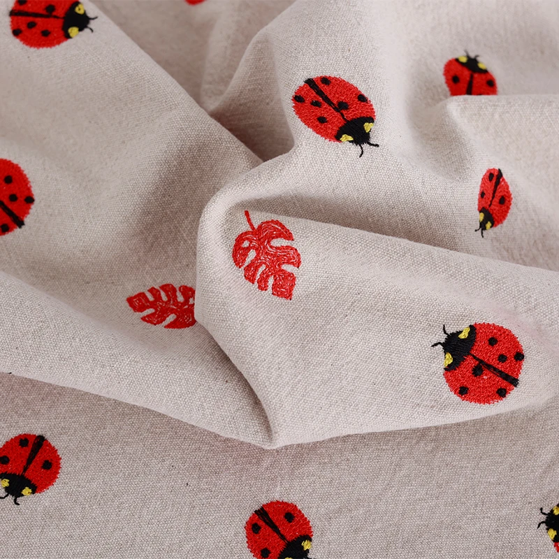 Insect Embroidery Cotton Linen Fabric For Sofa Pillow Cushion Hand Diy Fabric Family Decorative Cloth
Insect Embroidery Cotton Linen Fabric For Sofa Pillow Cushion Hand Diy Fabric Family Decorative Cloth