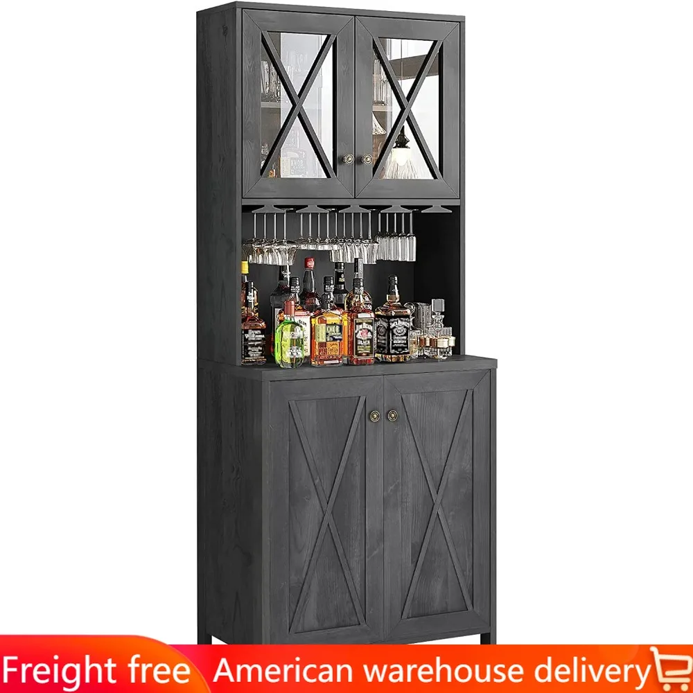 Farmhouse Bar Cabinet for Liquor and Glasses, Dining Room Kitchen Cabinet with Wine Rack, Upper Glass Cabinet,free shipping
Farmhouse Bar Cabinet for Liquor and Glasses, Dining Room Kitchen Cabinet with Wine Rack, Upper Glass Cabinet,free shipping