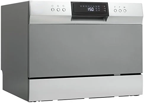 

Free shipping DDW631SDB Countertop Dishwasher with 6 place Settings and Silverware Basket, LED Display, Energy Star