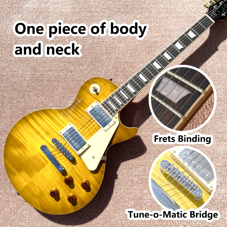 

LP standard 1959 R9 Electric Guitar, Rosewood Fingerboard, Frets Binding, Chrome Hardware, Tune-o-Matic Bridge