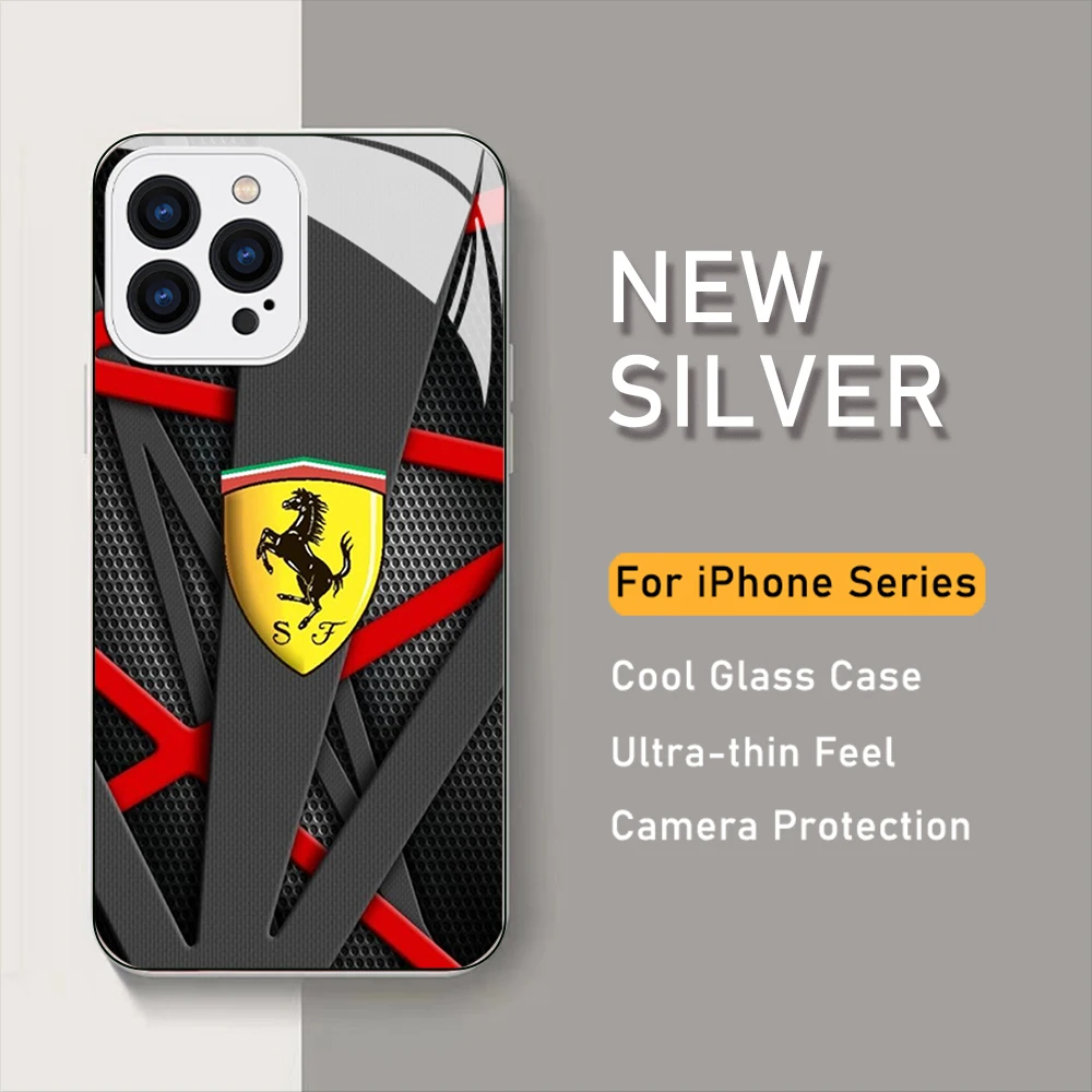 Super luxury sports car ferrari Metallic-Color Phone Case For iPhone 14 13 12 Mini 11 Pro Max X XS XR 7 8 Plus Glass Hard Cover
Super luxury sports car ferrari Metallic-Color Phone Case For iPhone 14 13 12 Mini 11 Pro Max X XS XR 7 8 Plus Glass Hard Cover