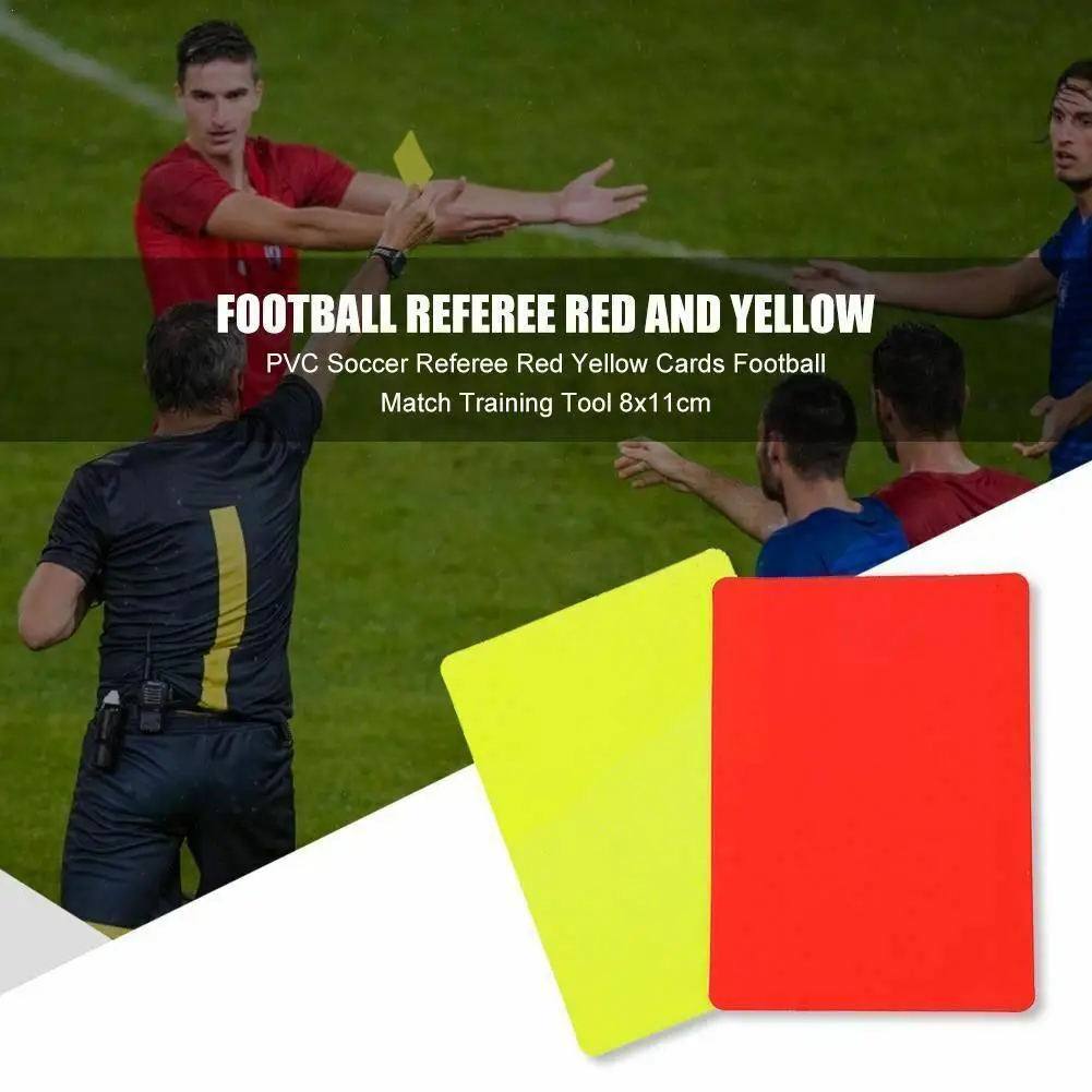 

Professional Football Red And Yellow Cards Record Soccer Games Referee Tool Equipment For Soccer Match Accessory Y3N5