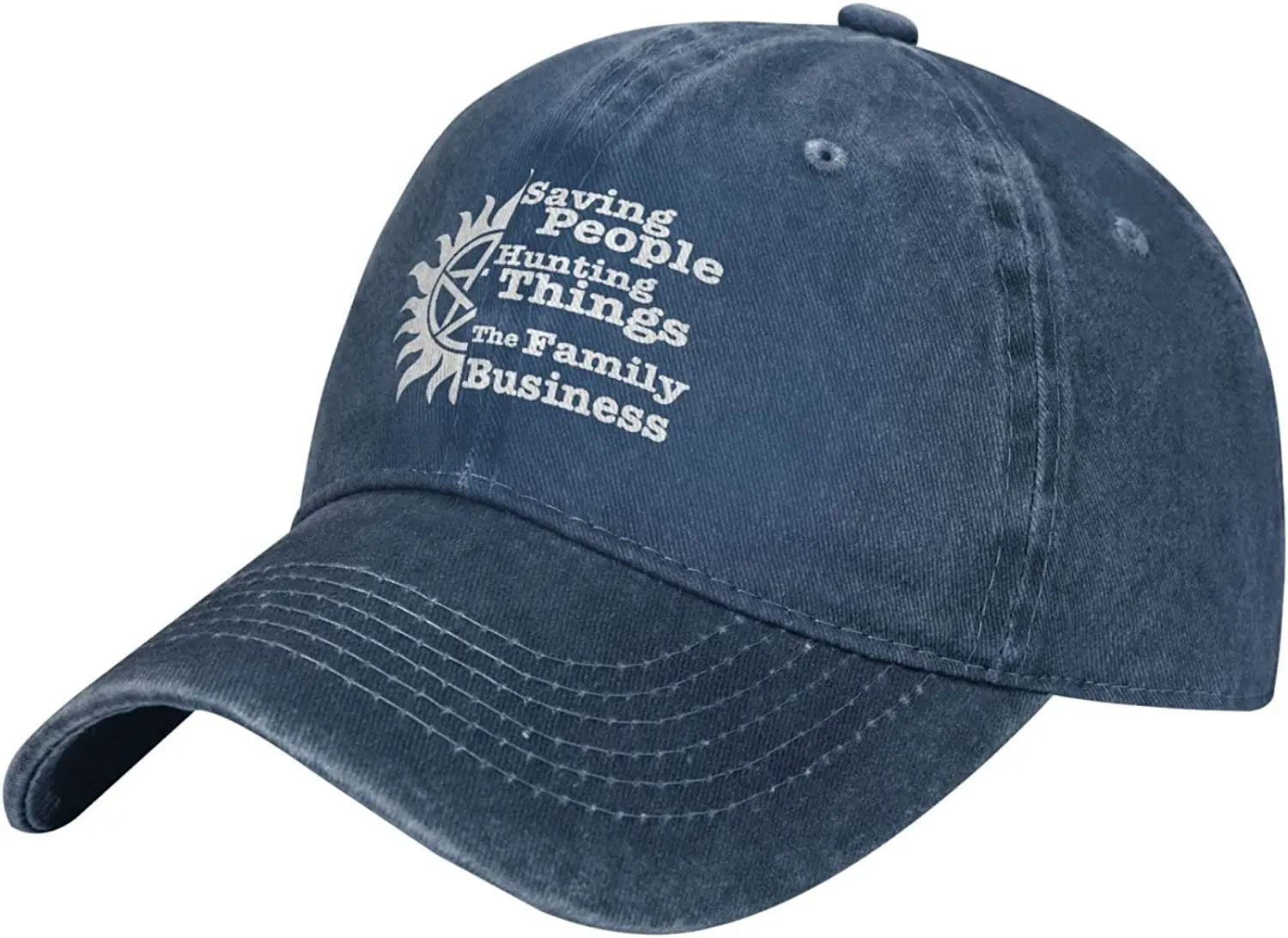 Supernatural Saving People Hunting Things Denim Cap Adult Cowboy Baseball Hat Adjustable
Supernatural Saving People Hunting Things Denim Cap Adult Cowboy Baseball Hat Adjustable