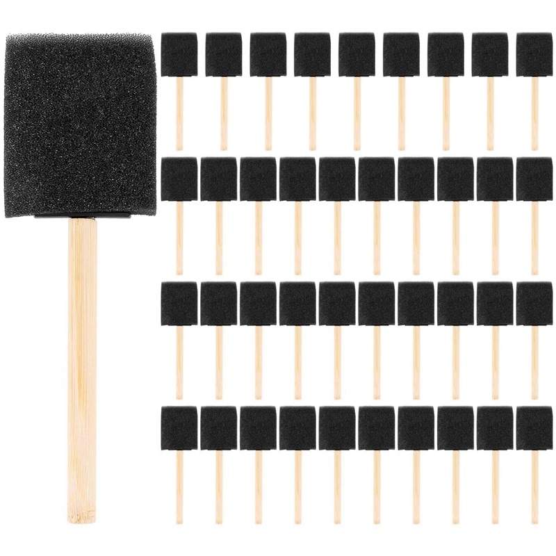 6Pcs 2 Inch Foam Sponge Wood Handle Paint Brush Set (Value Pack Of 40) - Lightweight, Durable And Great
6Pcs 2 Inch Foam Sponge Wood Handle Paint Brush Set (Value Pack Of 40) - Lightweight, Durable And Great