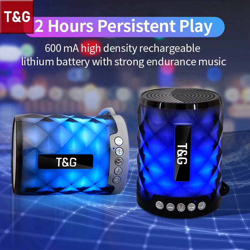 TG155 Mini RGB Bluetooth Speaker Portable Outdoor Home Colorlight Subwoofer Box with Dural Diaphragm Supports FM/U Disk/TF Card
TG155 Mini RGB Bluetooth Speaker Portable Outdoor Home Colorlight Subwoofer Box with Dural Diaphragm Supports FM/U Disk/TF Card