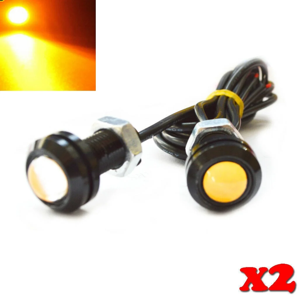 2x 1.5w car and motorcycle LED eagle eye spare light fog running driving light amber
2x 1.5w car and motorcycle LED eagle eye spare light fog running driving light amber