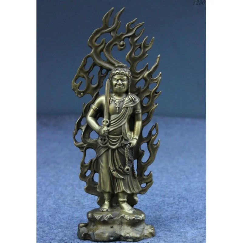 Mahayana Buddhism Pure Japan Fane Fudo Myo-o / Acalanatha Buddha Statue 
Mahayana Buddhism Pure Japan Fane Fudo Myo-o / Acalanatha Buddha Statue