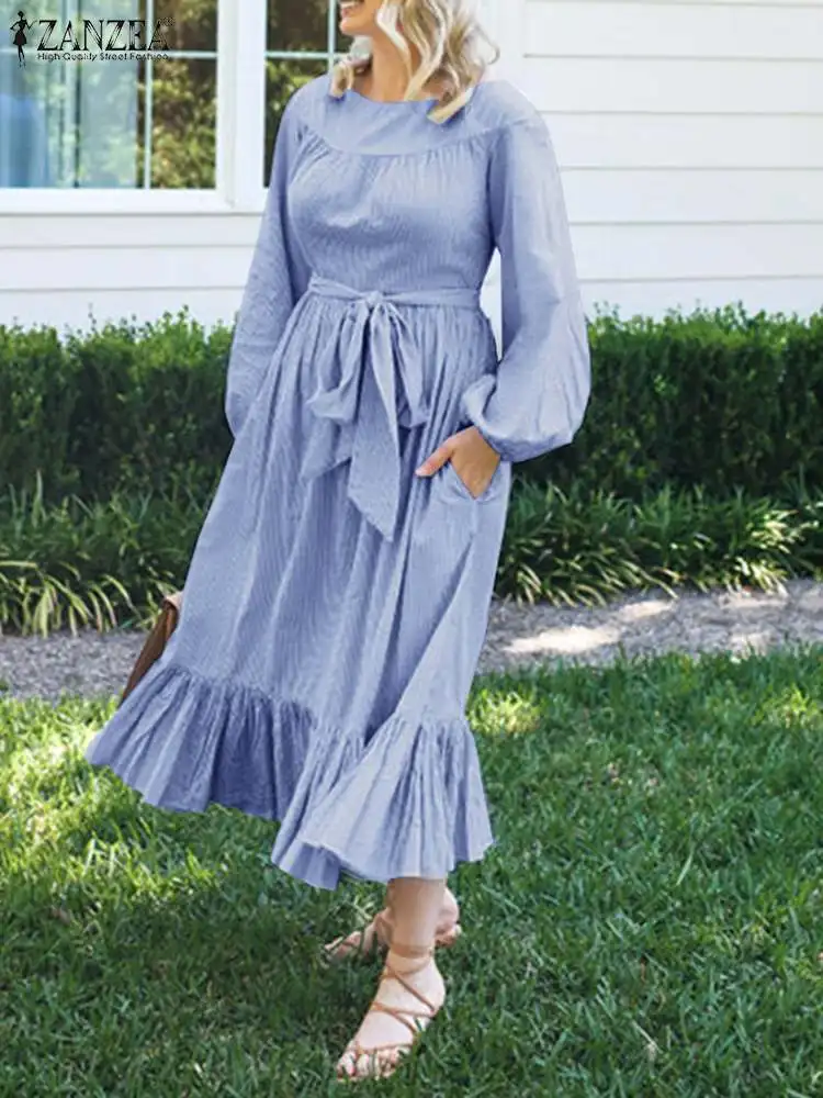 Elegant Ruffles Party Dress Women Holiday Maxi Dress 2022 ZANZEA Puff Sleeve Spring Sundress Lady Casual A Line Lace Up Vestidos
Elegant Ruffles Party Dress Women Holiday Maxi Dress 2022 ZANZEA Puff Sleeve Spring Sundress Lady Casual A Line Lace Up Vestidos