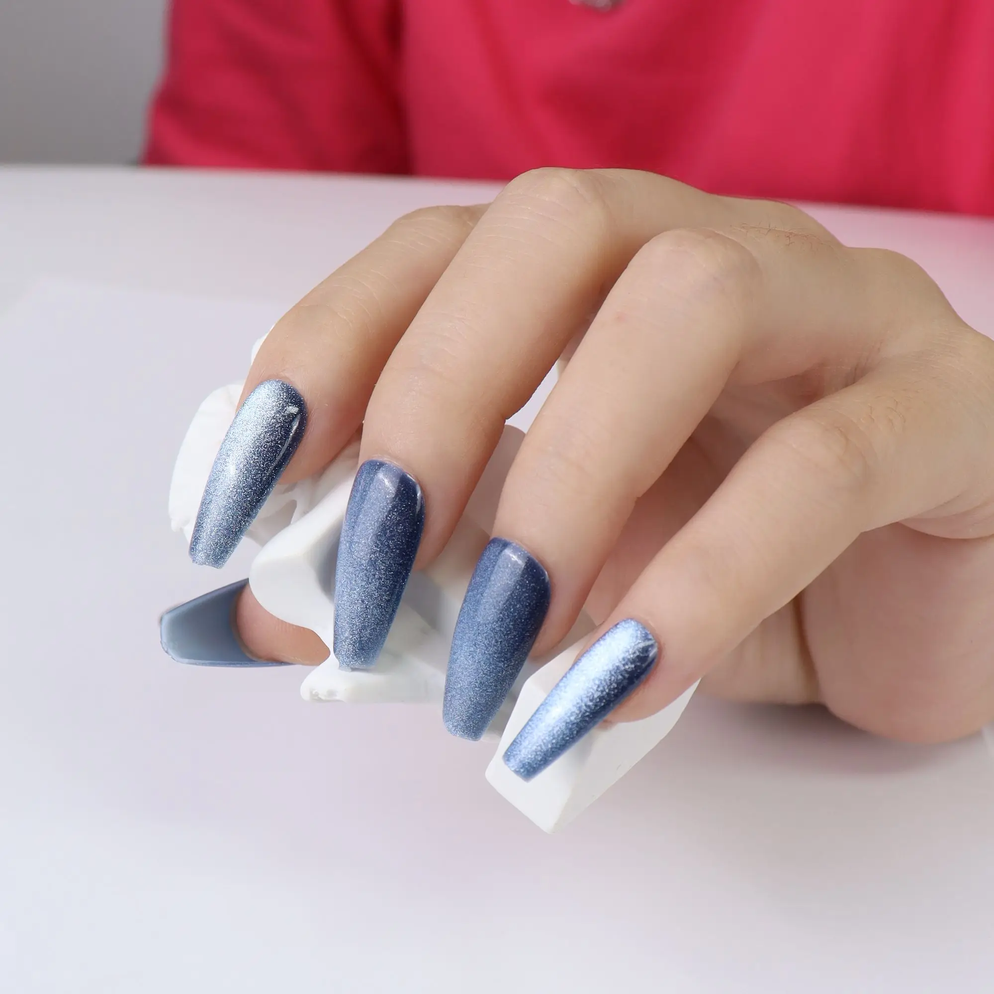 24Pcs Long Oval Fake Nail Stickers Blue Starry Sky Fake Nails Artificial Fake Nails DIY Full Cover Tips Manicure Tool Home Salon
24Pcs Long Oval Fake Nail Stickers Blue Starry Sky Fake Nails Artificial Fake Nails DIY Full Cover Tips Manicure Tool Home Salon