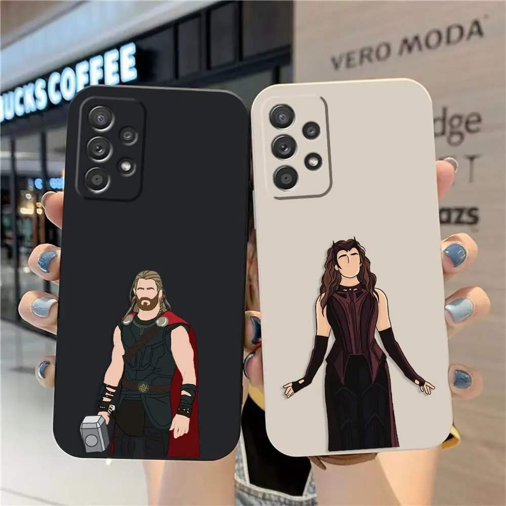 Case For Samsung Galaxy A91 A73 A72 A71 A53 A52 A51 A42 A33 AO3S 4G 5G Simple Liquid silicone Case Marvel's Thor Witch
Case For Samsung Galaxy A91 A73 A72 A71 A53 A52 A51 A42 A33 AO3S 4G 5G Simple Liquid silicone Case Marvel's Thor Witch