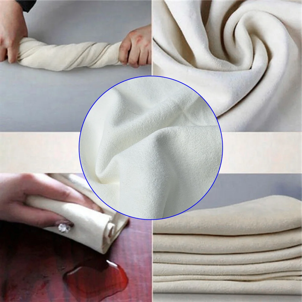 Brand New Towel Drying Washing Cloth Casement Chamois Leather For Cleaning Paint Surfaces Silverware Soft Thick 1pcs
Brand New Towel Drying Washing Cloth Casement Chamois Leather For Cleaning Paint Surfaces Silverware Soft Thick 1pcs