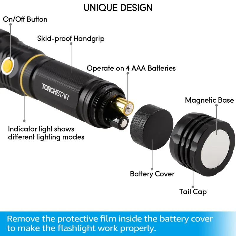 - Powerful Long-lasting Rechargeable LED Torch Light with Battery. "Powerful 800 Lumens Long-lasting Rechargeable LED Flashlight
- Powerful Long-lasting Rechargeable LED Torch Light with Battery. "Powerful 800 Lumens Long-lasting Rechargeable LED Flashlight