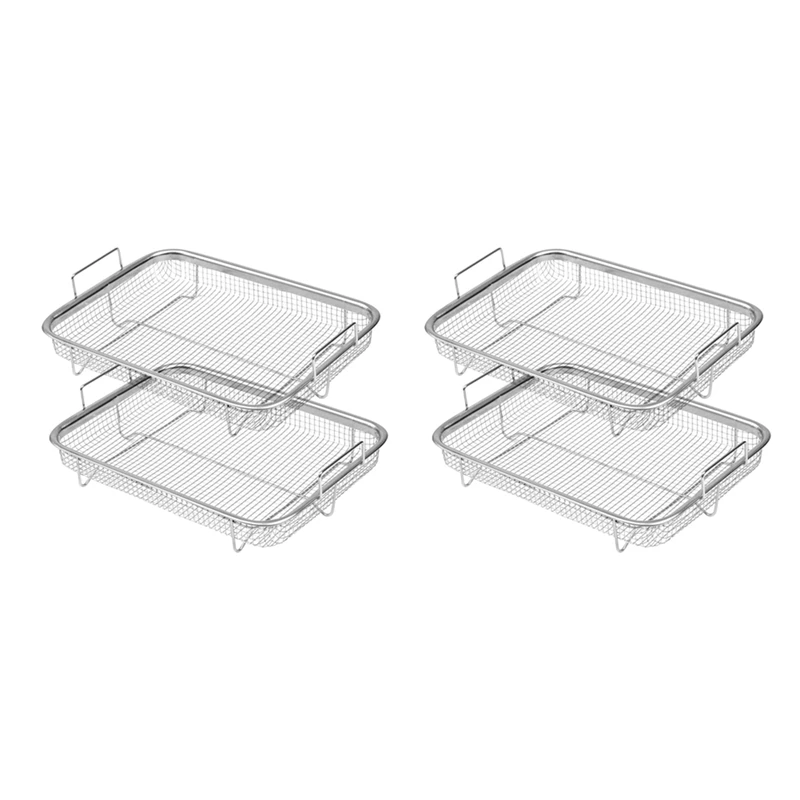 4X Air Fryer Basket For Oven, Stainless Steel Grill Basket, Non-Stick Mesh Basket, Air Fryer Tray Wire Rack Basket
4X Air Fryer Basket For Oven, Stainless Steel Grill Basket, Non-Stick Mesh Basket, Air Fryer Tray Wire Rack Basket