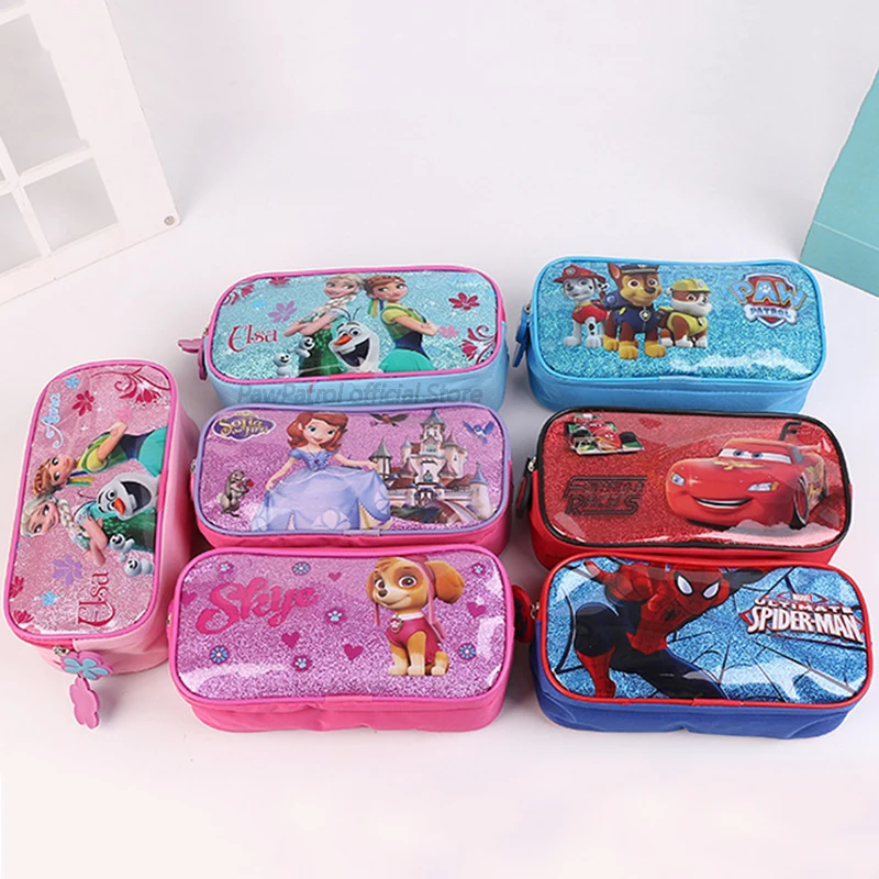 Pencils Cases Paw Patrol Marvel Avengers Spiderman Cars Cartoon Frozen Princess Sophia Student Pvc Pencil Bags School Supplies
Pencils Cases Paw Patrol Marvel Avengers Spiderman Cars Cartoon Frozen Princess Sophia Student Pvc Pencil Bags School Supplies