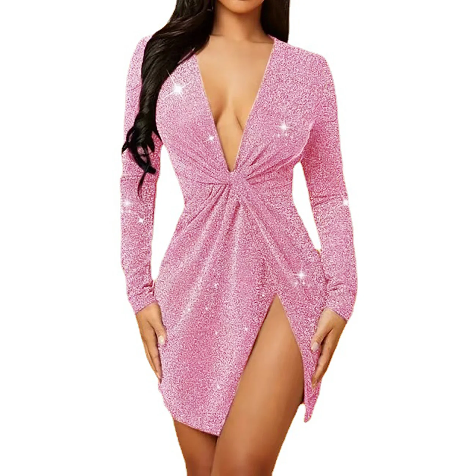 Autumn Winter Sexy Dress Fashion Sequin Mini Dress For Women Party Club Slim Fit Dress Ladies Long Sleeve Slit Robe Mujer
Autumn Winter Sexy Dress Fashion Sequin Mini Dress For Women Party Club Slim Fit Dress Ladies Long Sleeve Slit Robe Mujer
