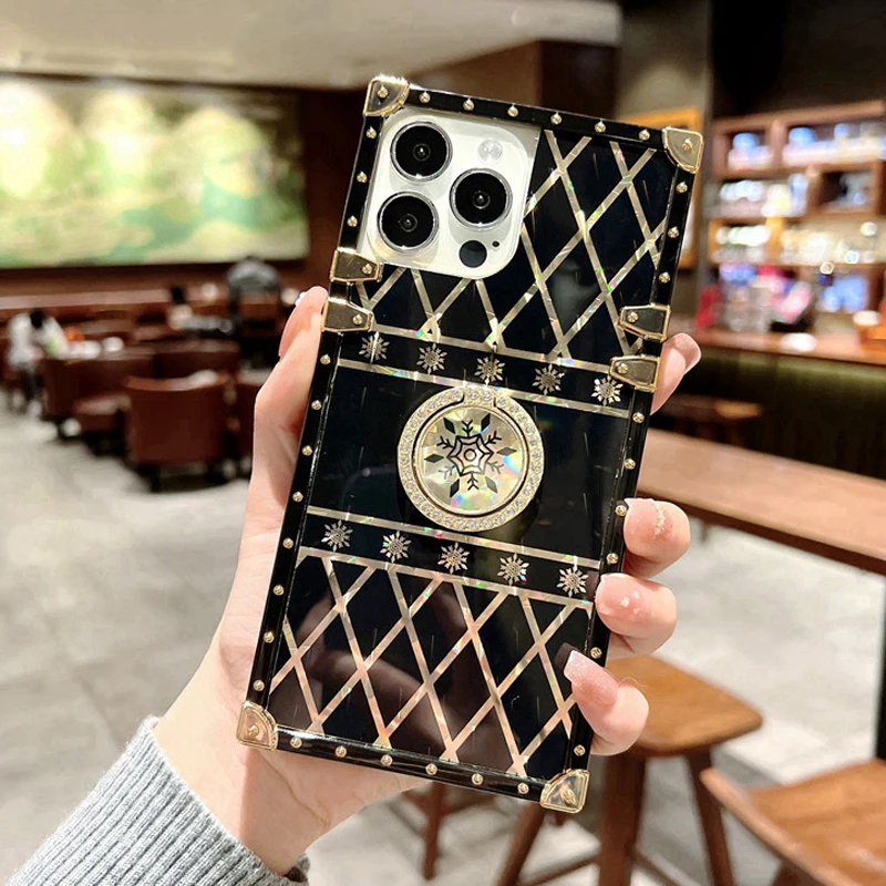 With Holder Shiny Square Full Phone Case For iPhone 13 Pro Max 12 Mini 11 Xs Xr 8 7 Acrylic Mirror Senior Scratchproof Cover
With Holder Shiny Square Full Phone Case For iPhone 13 Pro Max 12 Mini 11 Xs Xr 8 7 Acrylic Mirror Senior Scratchproof Cover