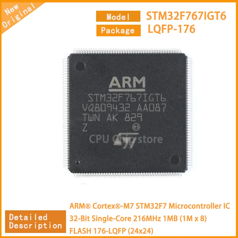 1 ~ 5 шт. STM32F767IGT6 STM32F767 Новый микроконтроллер MCU IC 32-битный одноъядерный 216 МГц 1 Мб (1M x 8) FLASH 176-LQFP
1 ~ 5 шт. STM32F767IGT6 STM32F767 Новый микроконтроллер MCU IC 32-битный одноъядерный 216 МГц 1 Мб (1M x 8) FLASH 176-LQFP