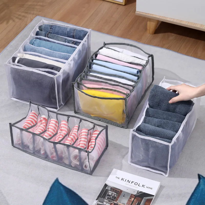 Mesh Clothes Storage Box Jeans Pants Sorting Box Wardrobe Wardrobe Bedroom Supplies Clothes Drawer Divider Organizer Bag Home
Mesh Clothes Storage Box Jeans Pants Sorting Box Wardrobe Wardrobe Bedroom Supplies Clothes Drawer Divider Organizer Bag Home