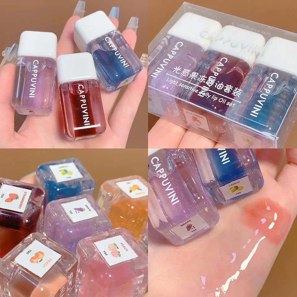 

Lip Gloss Korean Cute Makeup Cosmetics Polished Lips Jelly Lipstick Balm Oil Plumper Moisturizing Plumping Moisturizer Crystal
