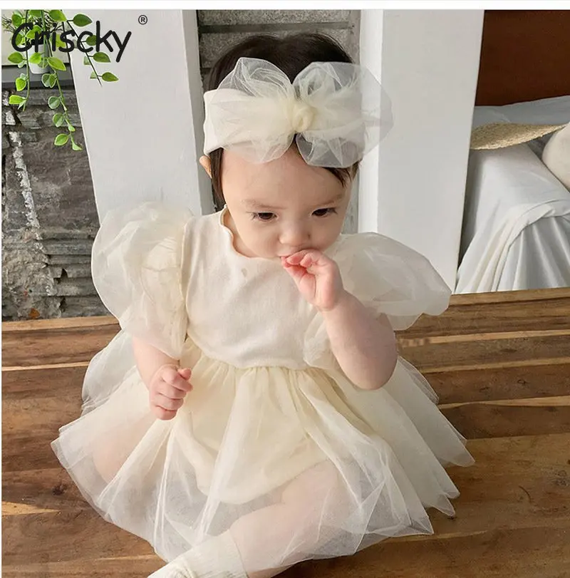 Criscky Lovely Princess Newborn Baby Girls Summer Rompers Mesh Lace Short Puff Sleeve Rompers Jumpsuits Dress Skirts Clothes
Criscky Lovely Princess Newborn Baby Girls Summer Rompers Mesh Lace Short Puff Sleeve Rompers Jumpsuits Dress Skirts Clothes