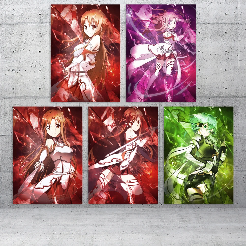 Canvas Wall Sword Art Online HD Prints Yuuki Asuna Poster Home Decoration Kirigaya Kazuto Painting For Bedroom Pictures No Frame
Canvas Wall Sword Art Online HD Prints Yuuki Asuna Poster Home Decoration Kirigaya Kazuto Painting For Bedroom Pictures No Frame