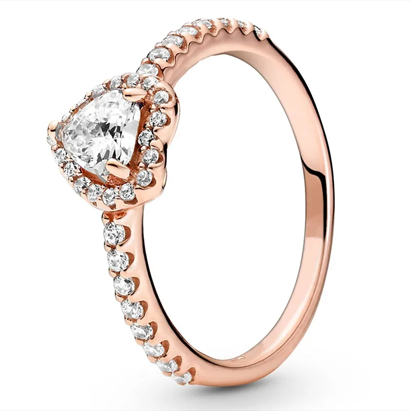 Original Sparkling Elevated Rose Heart With Crystal Ring For Women 925 Sterling Silver Wedding Gift Fashion Jewelry
Original Sparkling Elevated Rose Heart With Crystal Ring For Women 925 Sterling Silver Wedding Gift Fashion Jewelry