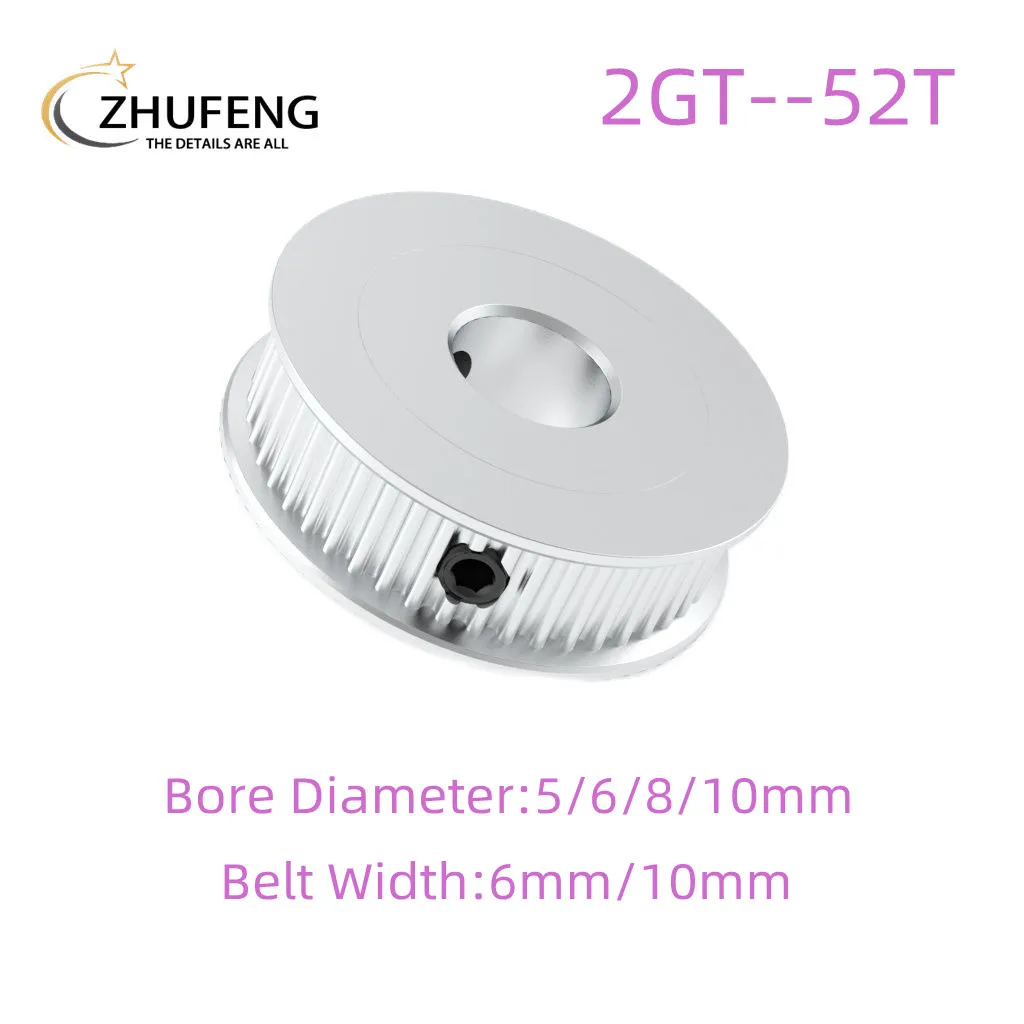 2GT GT2 52 Teeth 6/10mm Width Belt Sync Timing Wheel Hole 5/6/8/10mm for 3D Printer Accessories
2GT GT2 52 Teeth 6/10mm Width Belt Sync Timing Wheel Hole 5/6/8/10mm for 3D Printer Accessories