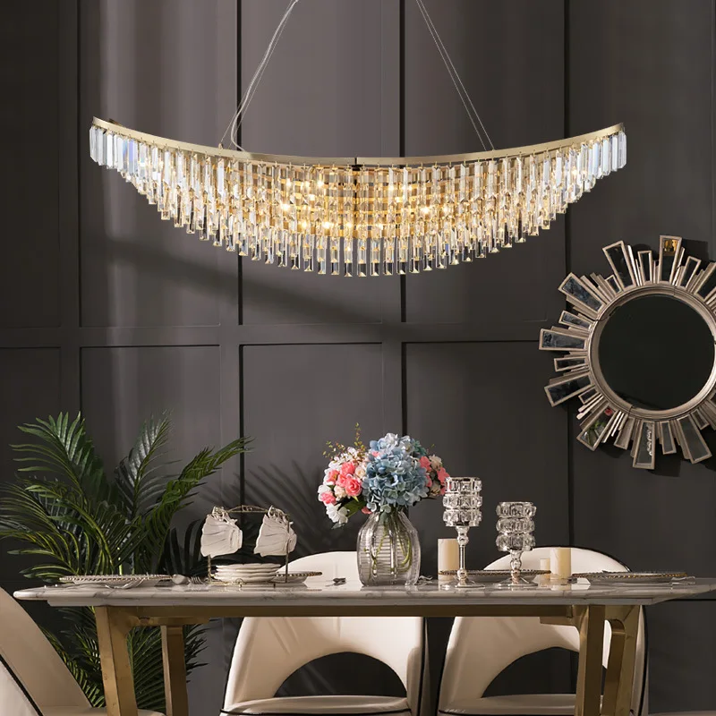 Modern Living Room Dining Room Ceiling Pendant Lights Luxury Crystal Led Chandelier Sailboat Interior Lighting Luster Lamps
Modern Living Room Dining Room Ceiling Pendant Lights Luxury Crystal Led Chandelier Sailboat Interior Lighting Luster Lamps
