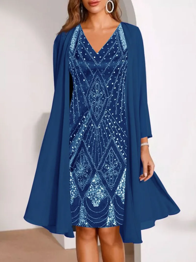 2022 Spring And Autumn Chiffon Two-Piece Long 3D Digital Printing Chiffon Dress Ladies Long Sleeve V-Neck Casual Dress Suit
2022 Spring And Autumn Chiffon Two-Piece Long 3D Digital Printing Chiffon Dress Ladies Long Sleeve V-Neck Casual Dress Suit